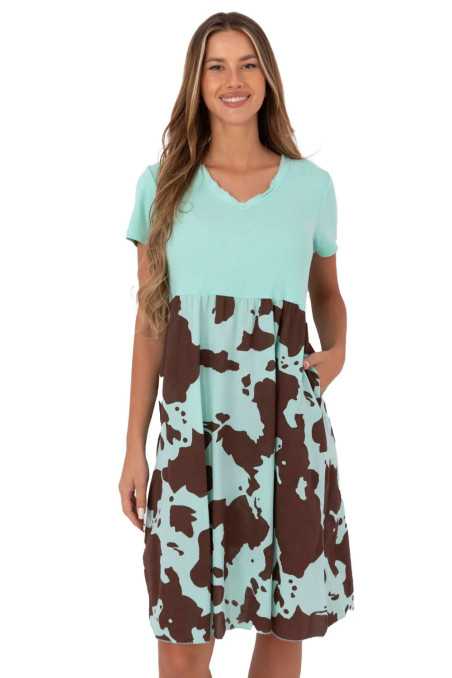 Robe de jour Vert  -  Italy Moda 