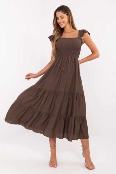 Robe de jour Brun  -  Italy Moda 
