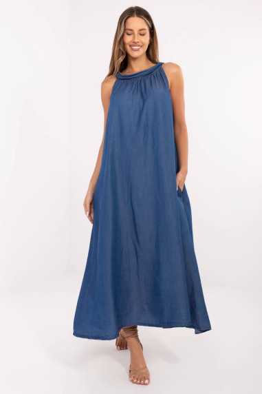 Robe de jour Bleu  -  Italy Moda 