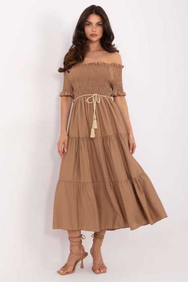 Robe de jour Brun  -  Italy Moda 