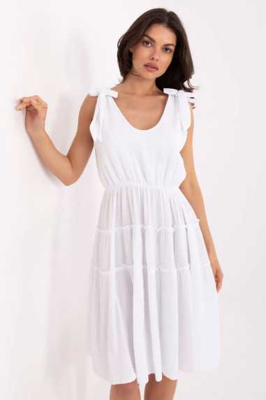Robe de jour Blanc  -  Italy Moda 