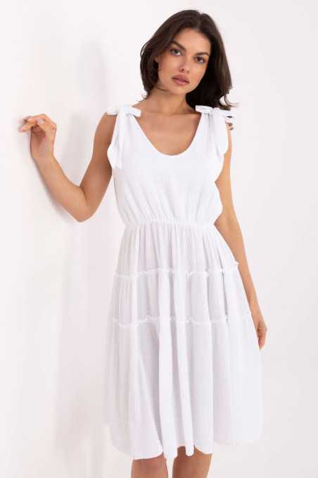 Robe de jour Blanc  -  Italy Moda 