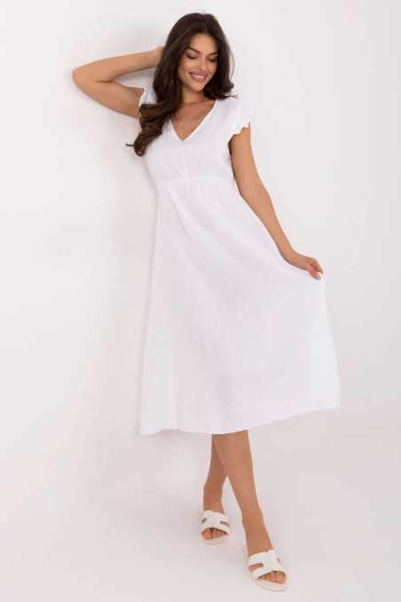 Robe de jour Blanc  -  Italy Moda 