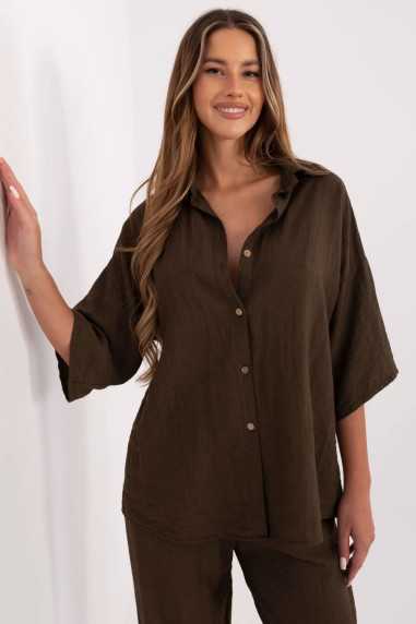 Chemise Brun  -  Italy Moda 