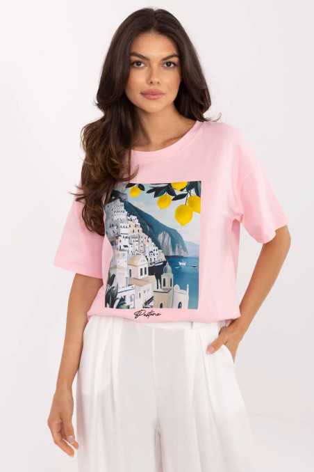 T-shirt Rose  -  Italy Moda 