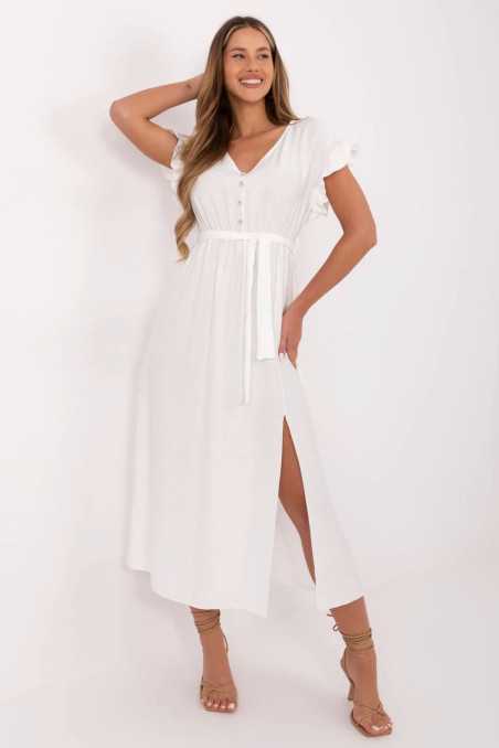 Robe de jour Blanc  -  Italy Moda 
