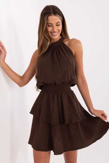 Robe de jour Brun  -  Italy Moda 