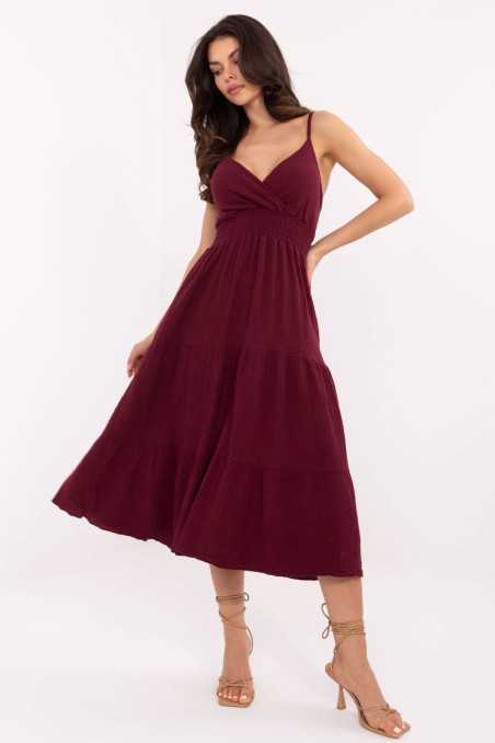 Robe de jour Rouge  -  Italy Moda 