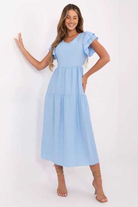 Robe de jour Bleu  -  Italy Moda 
