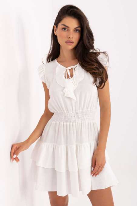 robe de jour Blanc  -  Italy Moda 
