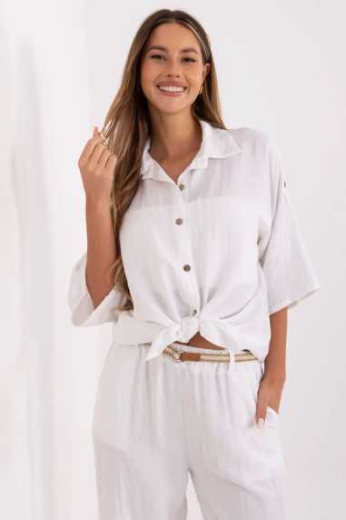 Chemise Blanc  -  Italy Moda 