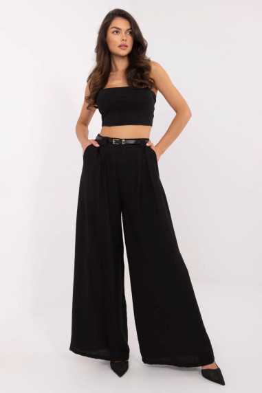 Pantalon femme Noir  -  Italy Moda 