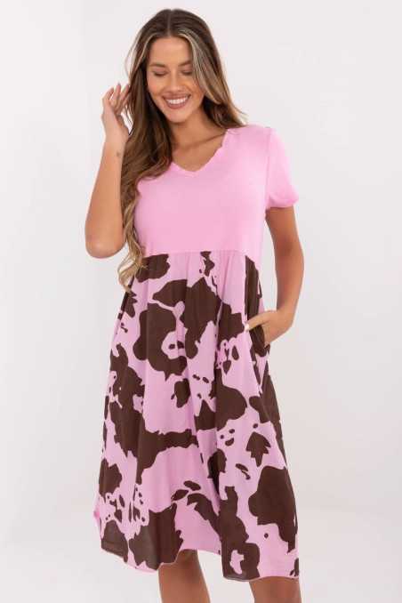 Robe de jour Rose  -  Italy Moda 