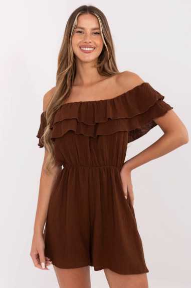 Combinaison Brun  -  Italy Moda 