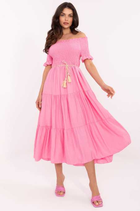 Robe de jour Rose  -  Italy Moda 