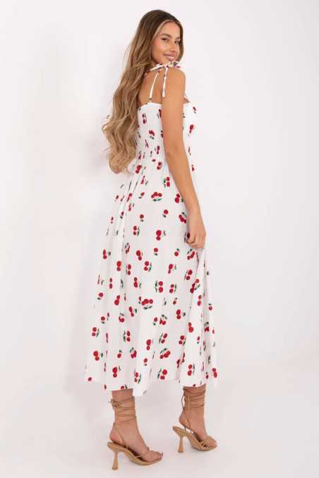 Robe de jour Blanc  -  Italy Moda 