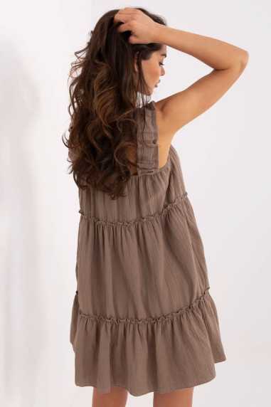 Robe de jour Beige  -  Italy Moda 
