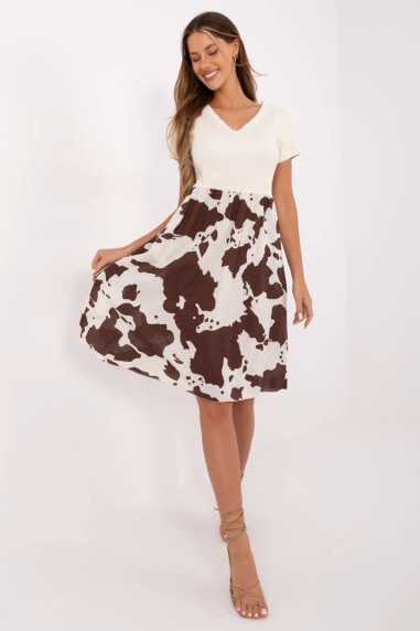 Robe de jour Beige  -  Italy Moda 