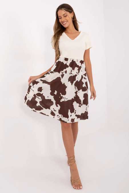Robe de jour Beige  -  Italy Moda 