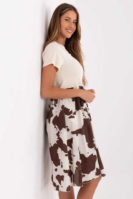 Robe de jour Beige  -  Italy Moda 