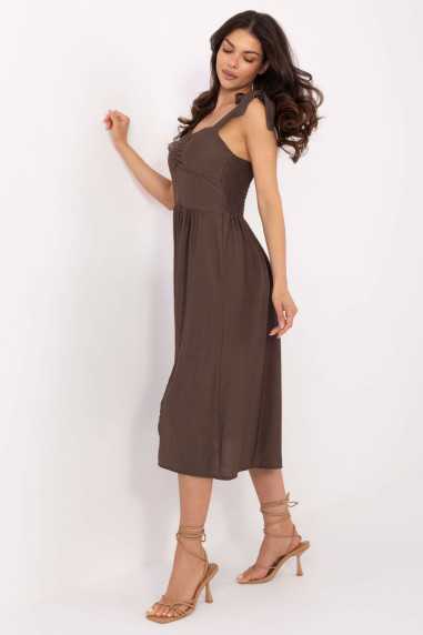 Robe de jour Brun  -  Italy Moda 