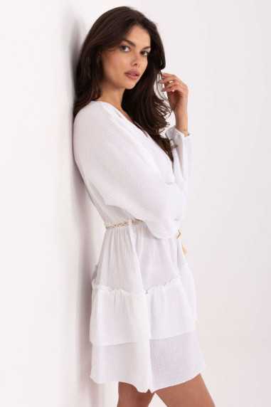 Robe de jour Blanc  -  Italy Moda 