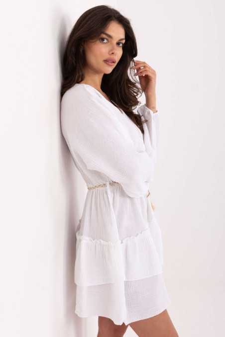 Robe de jour Blanc  -  Italy Moda 