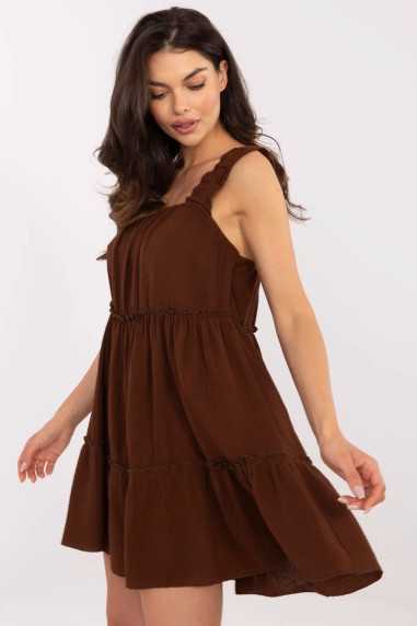Robe de jour Brun  -  Italy Moda 
