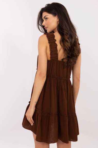 Robe de jour Brun  -  Italy Moda 