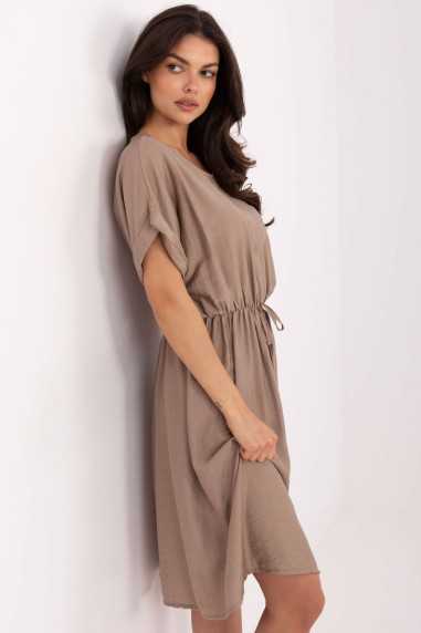 Robe de jour Beige  -  Italy Moda 