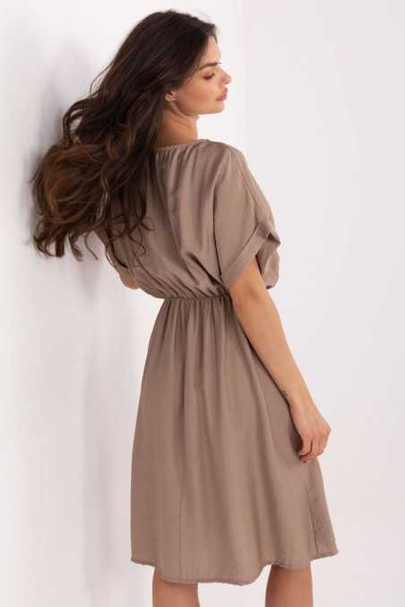Robe de jour Beige  -  Italy Moda 