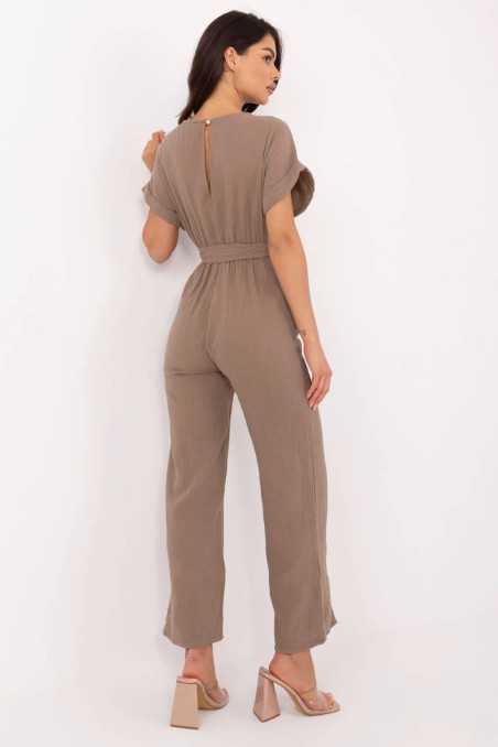 Combinaison Brun  -  Italy Moda 