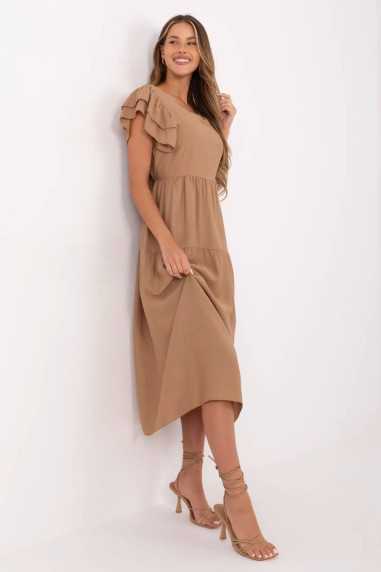 Robe de jour Brun  -  Italy Moda 