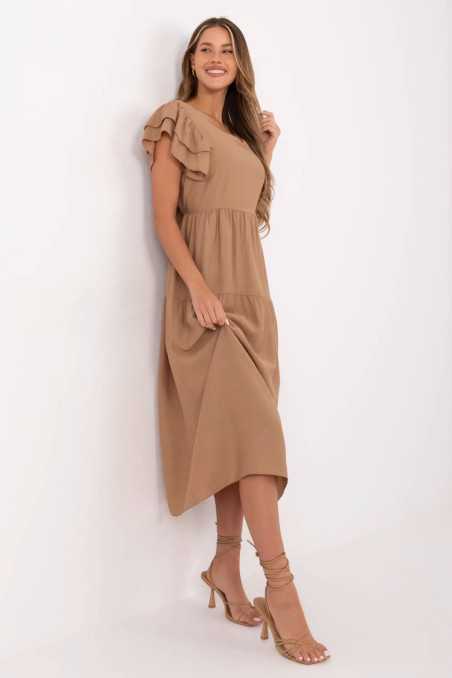 Robe de jour Brun  -  Italy Moda 