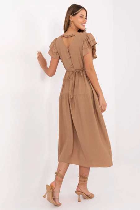 Robe de jour Brun  -  Italy Moda 