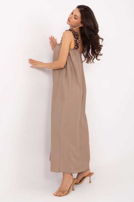 Robe de jour Beige  -  Italy Moda 
