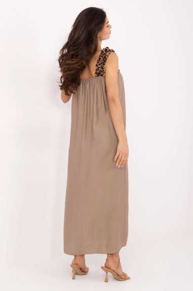 Robe de jour Beige  -  Italy Moda 