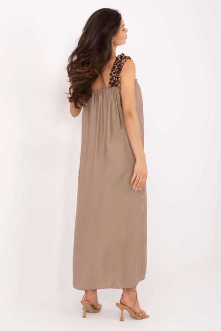 Robe de jour Beige  -  Italy Moda 
