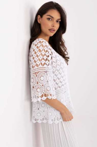 Chemisier Blanc  -  Italy Moda 