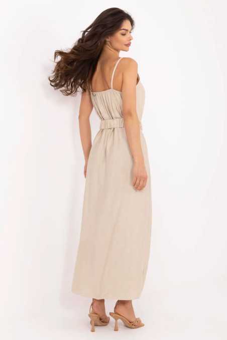 Robe de jour Beige  -  Italy Moda 