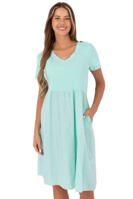 Robe de jour Vert  -  Italy Moda 