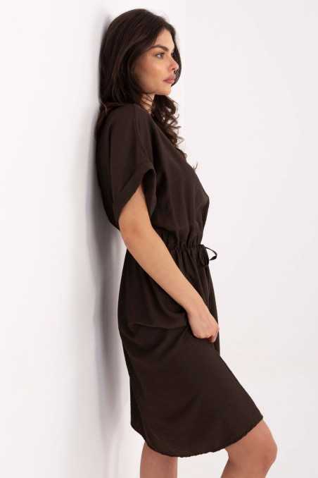 Robe de jour Brun  -  Italy Moda 
