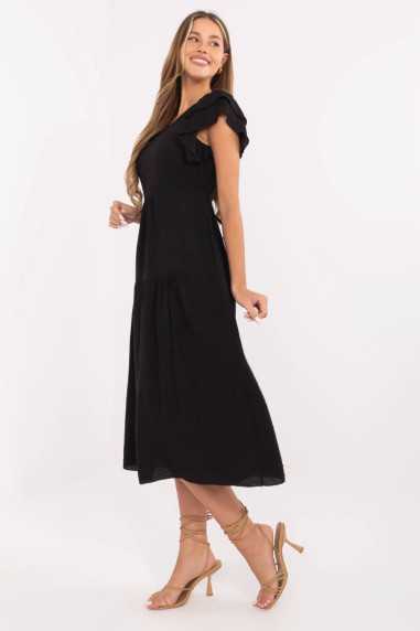 Robe de jour Noir  -  Italy Moda 
