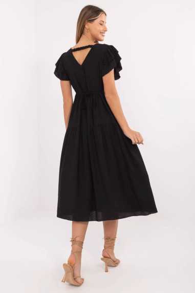Robe de jour Noir  -  Italy Moda 