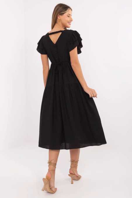 Robe de jour Noir  -  Italy Moda 
