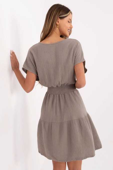 Robe de jour Beige  -  Italy Moda 