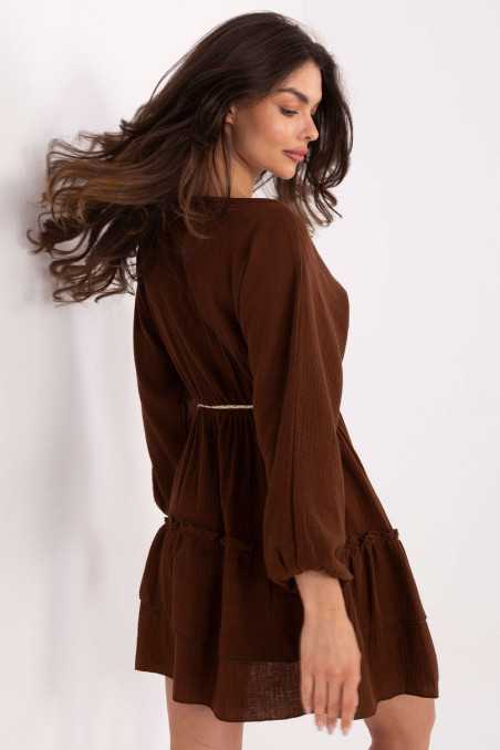 robe de jour Brun  -  Italy Moda 