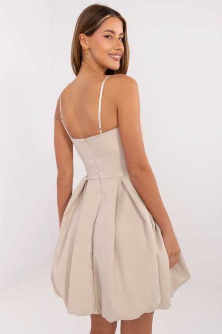 Robe de jour Beige  -  Italy Moda 