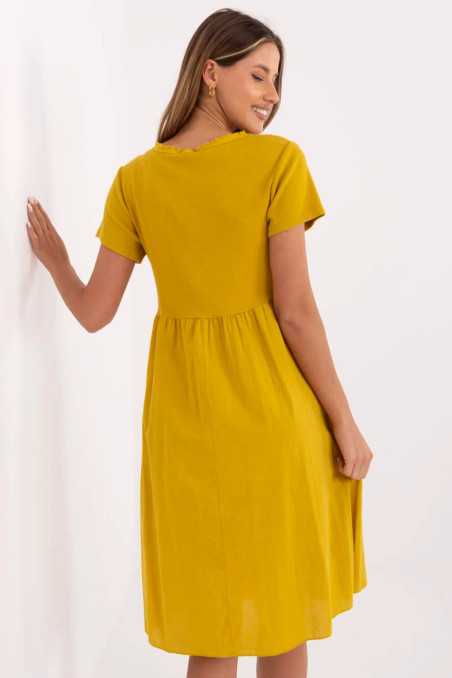 Robe de jour Jaune  -  Italy Moda 
