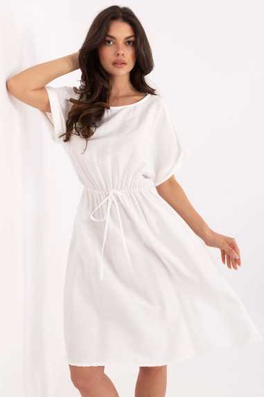 Robe de jour Blanc  -  Italy Moda 